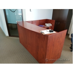 Autumn Maple Reception Desk L Suite